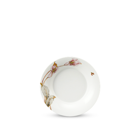  [GT] Dĩa súp 23 cm - Tulip Ngà - Loa Kèn Hồng 