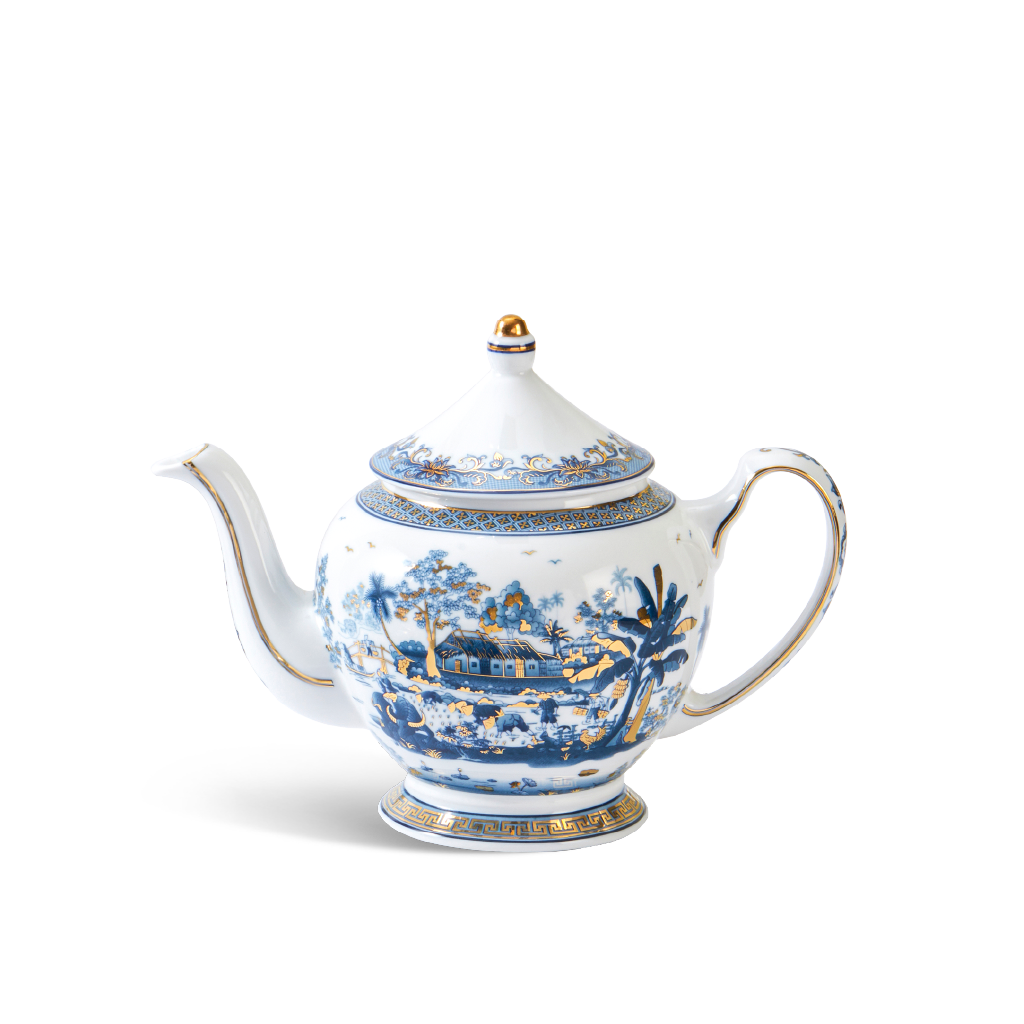 Bình trà + nắp - Hoàng Cung - Hồn Quê Vàng