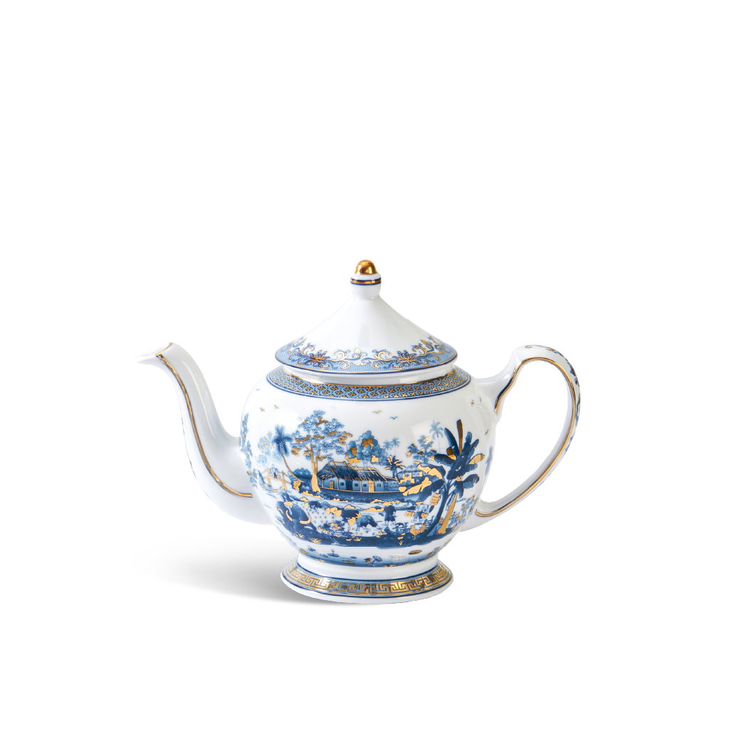 Bình trà + nắp - Hoàng Cung - Hồn Việt vàng