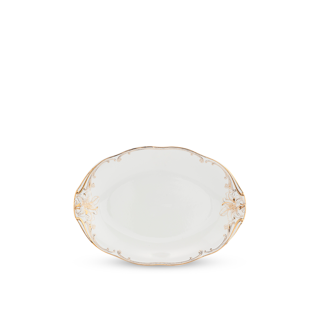 Dĩa oval - Đài Các IFP - Trang trí hoa