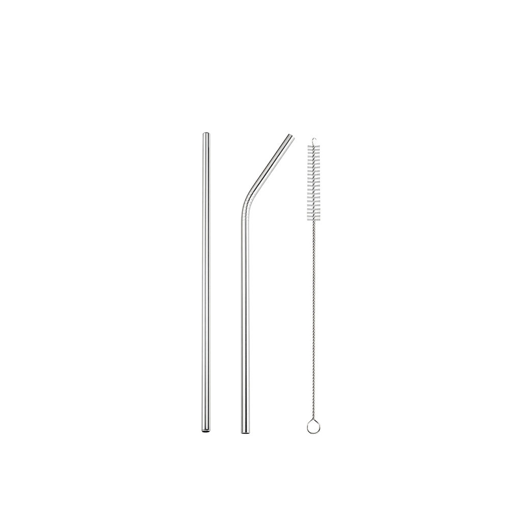 Bộ Ống hút inox ( ống thẳng - ống cong - cây cọ rửa )