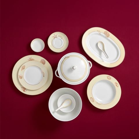  Bộ đồ ăn Camellia Hương Biển Kem 