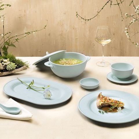  Bộ đồ ăn Cordon Men Ngọc Sương Mờ 