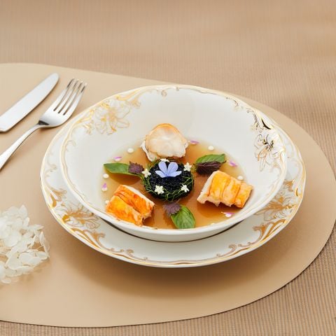  Bộ đồ ăn 30 sản phẩm - Đài Các IFP - Trang trí hoa 