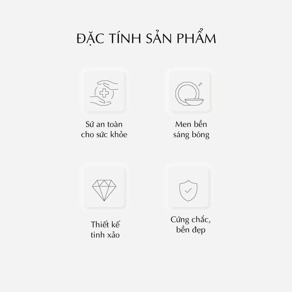 Bộ đồ ăn 30 sản phẩm - Đài Các IFP - Trang trí hoa