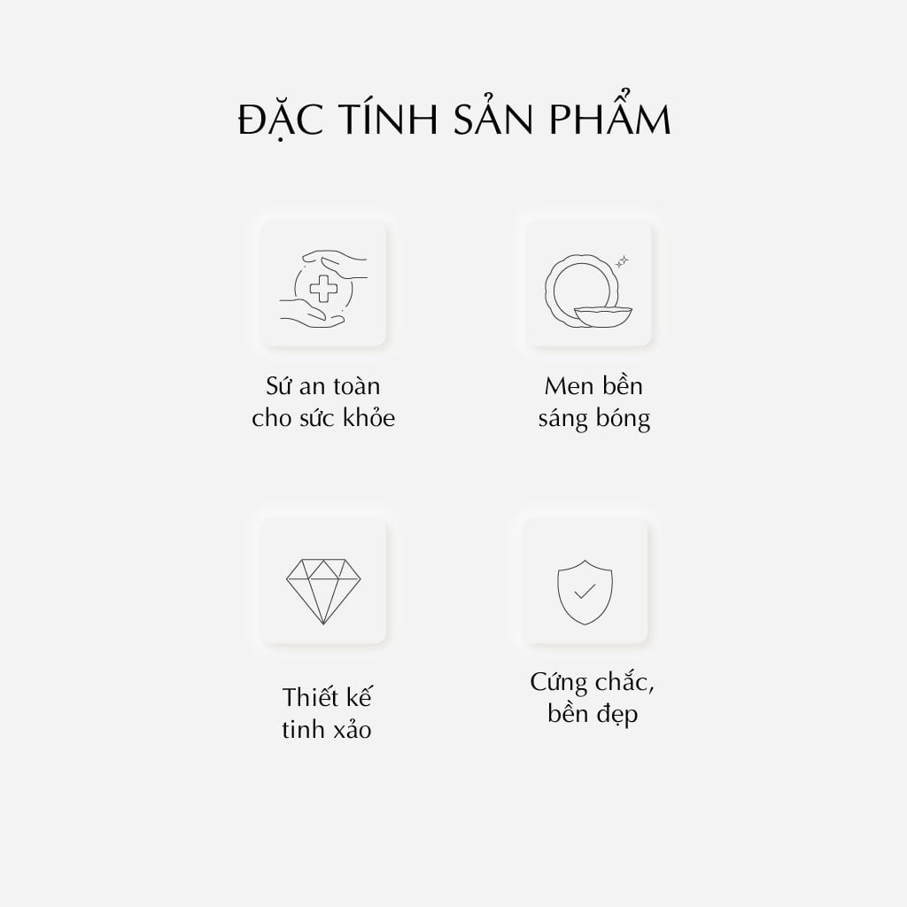 Bộ đồ ăn 30 sản phẩm - Đài Các IFP - Trang trí hoa