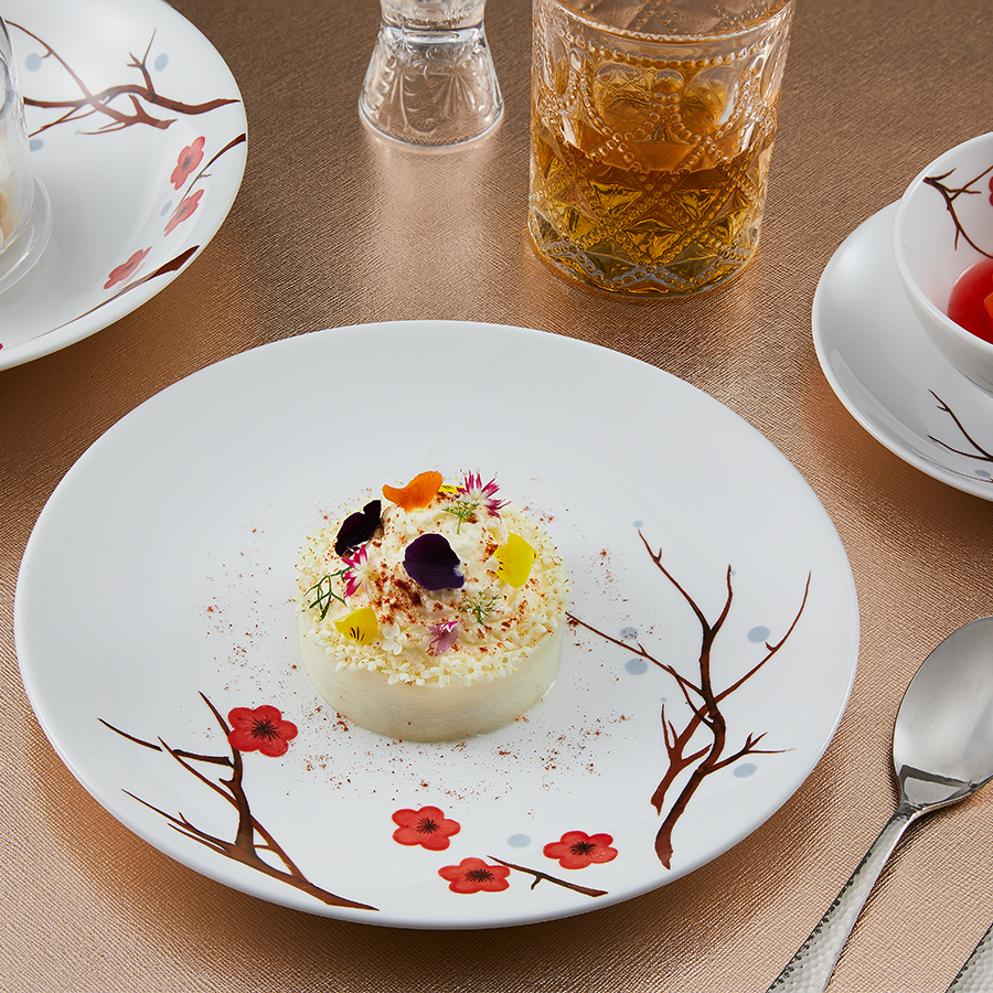 Bộ đồ ăn Daisy Hồng Mai