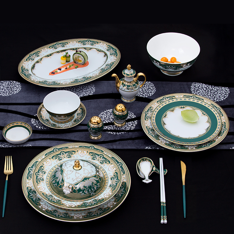  Bộ đồ ăn Hoàng Cung Sen Ngọc Bích 