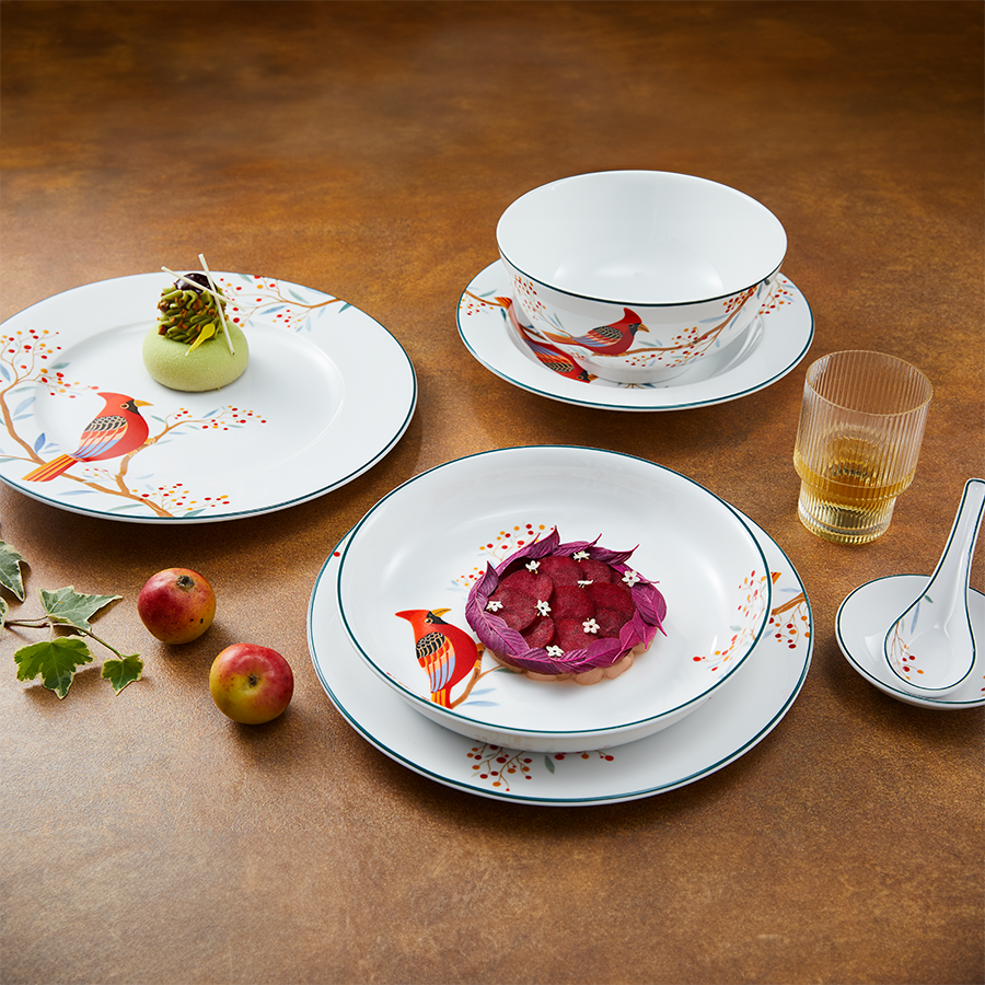 Bộ đồ ăn Jasmine Quả Đầu Mùa