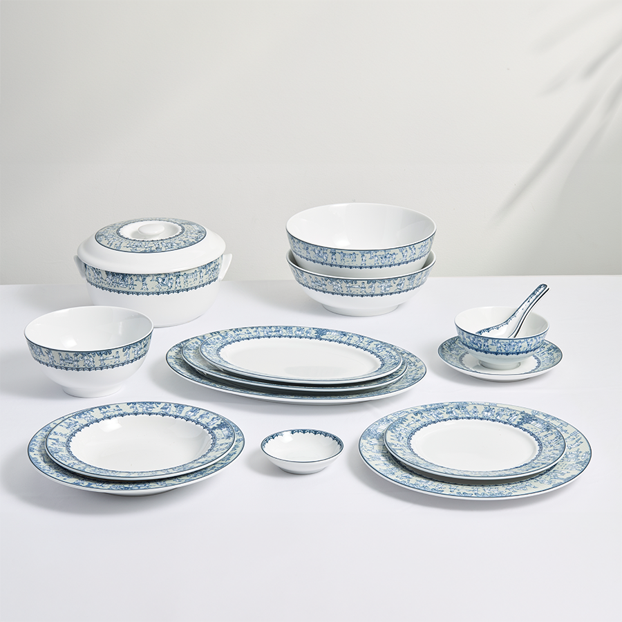 Bộ đồ ăn Jasmine Vinh Quy Nhạt