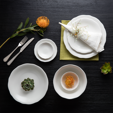  Bộ đồ ăn Mẫu Đơn IFP Trắng Ngà 