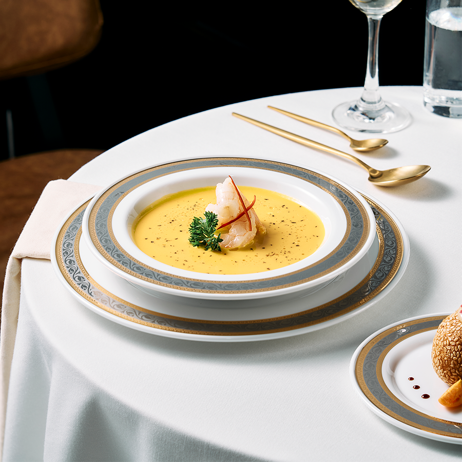 Bộ đồ ăn Sago Hoa Hồng