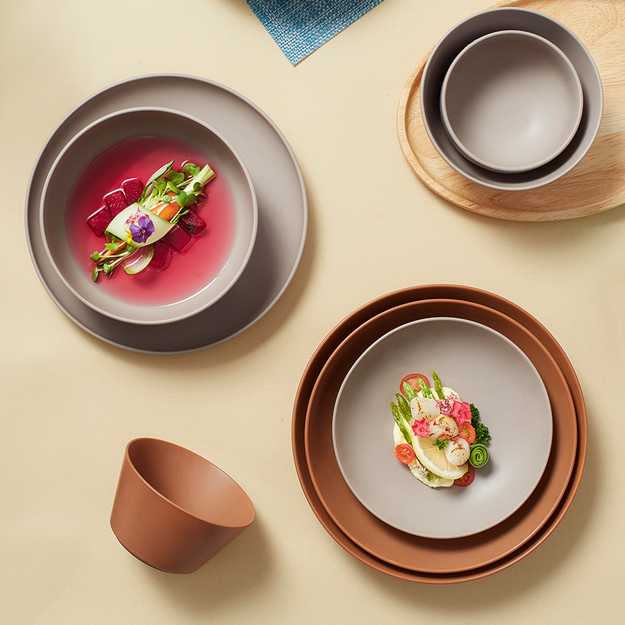 Bộ đồ ăn Timeless Xám