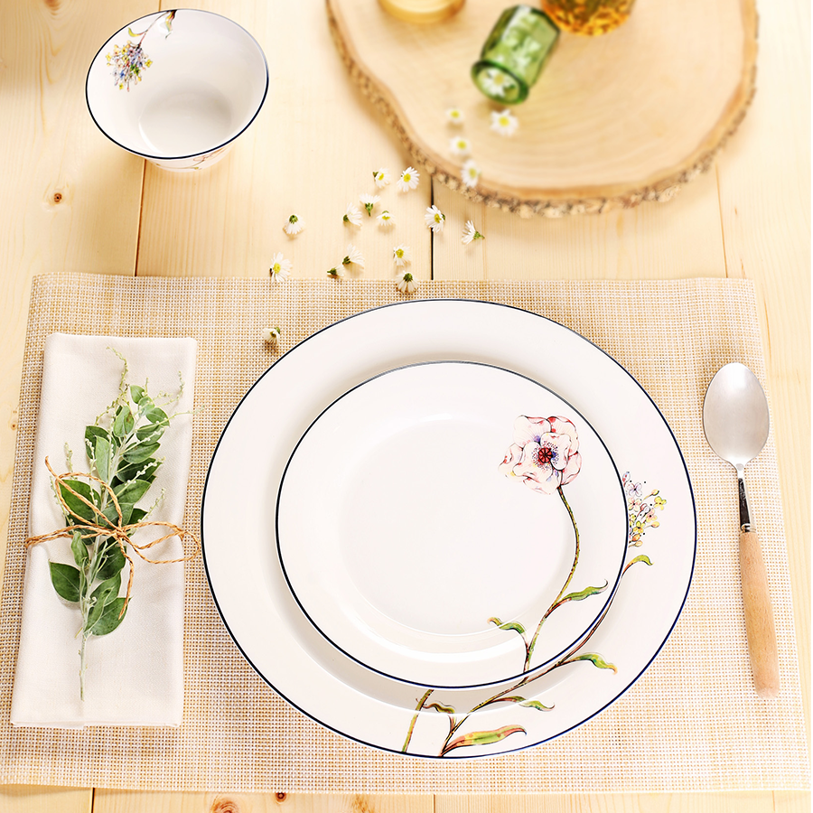 Bộ đồ ăn Tulip Ngà Hương Đồng