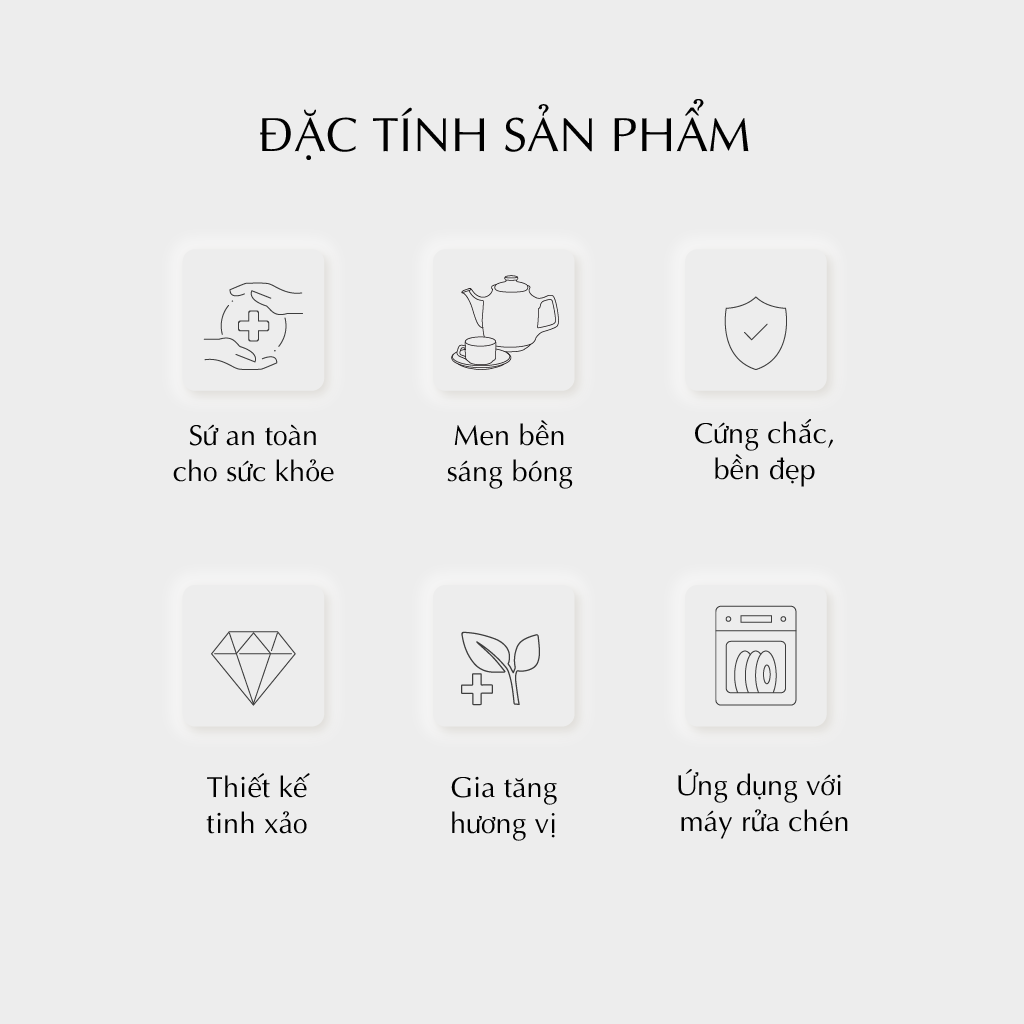 Bộ trà 0.65 L - Daisy - Cỏ Tím