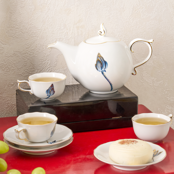 Bộ trà Mẫu Đơn Tịnh Tâm Vàng