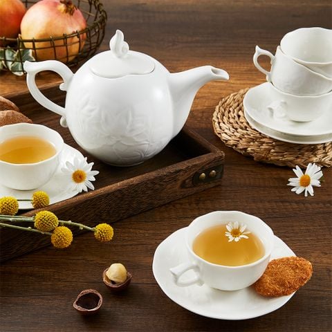  Bộ trà Sen IFP Trắng Ngà 