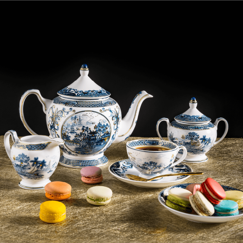 Bộ trà Hoàng Cung Hồn Quê Vàng