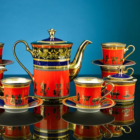  Bộ trà Tulip Trống Đồng 