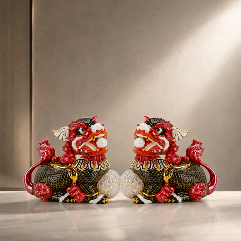  Cặp Kỳ Lân - Màu Đỏ 