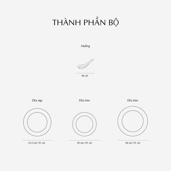 [GT] Bộ đồ ăn 9 sản phẩm - Tulip IFP - Awakening