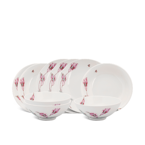  [GT] Bộ đồ ăn 9 sản phẩm - Daisy IFP - Loa Kèn Hồng 