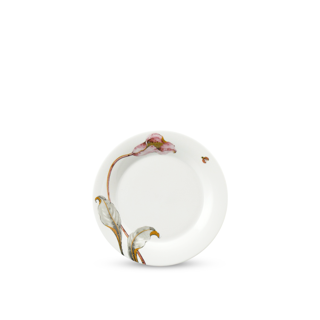 Dĩa Tròn Tulip Ngà Loa Kèn Hồng 20cm