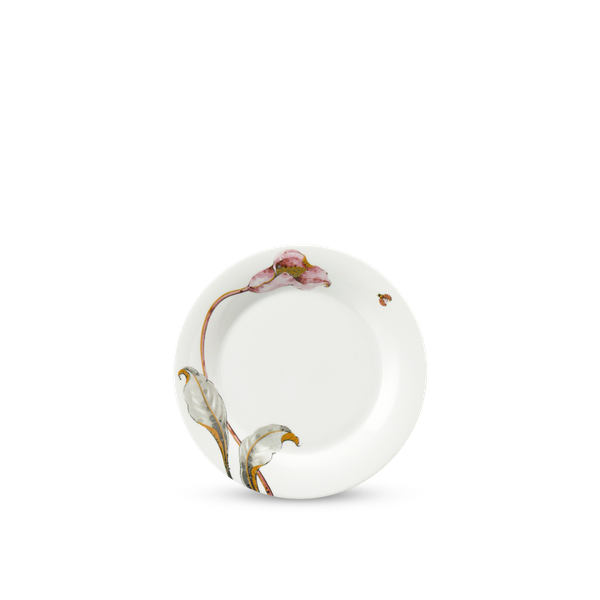 [GT] Dĩa tròn 20 cm - Tulip Ngà - Loa Kèn Hồng