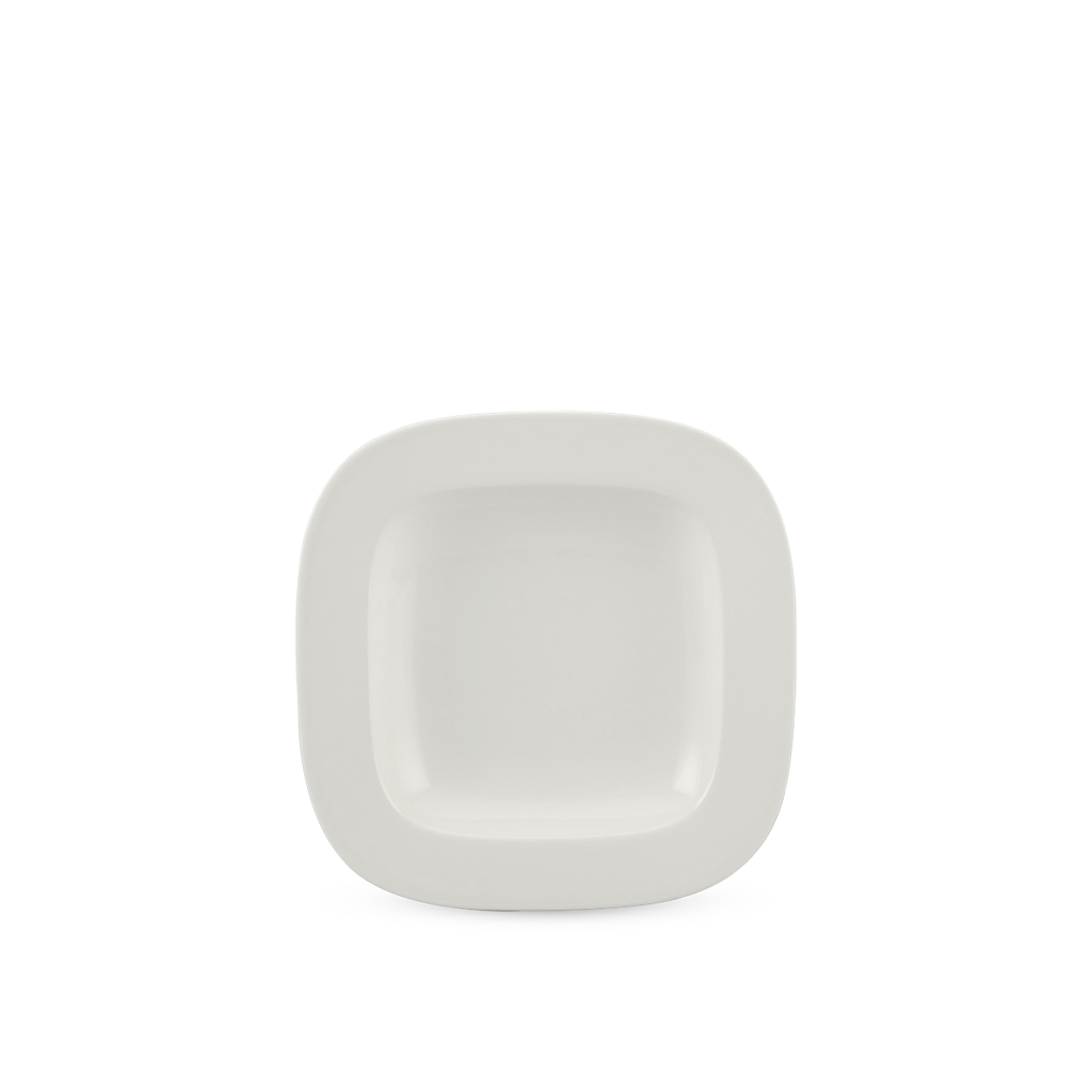 Dĩa Súp Vuông Lys 23cm Trắng Ngà