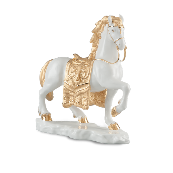Ngựa Hoàng Gia - Tượng - Trang trí Vàng