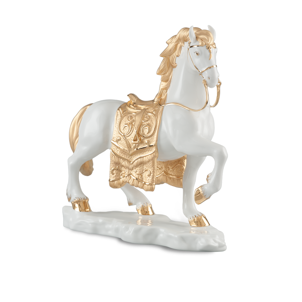 Ngựa Hoàng Gia - Tượng - Trang trí Vàng