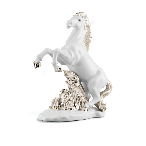  Ngựa Chiến Thắng 32 cm - Trang trí Bạch Kim 
