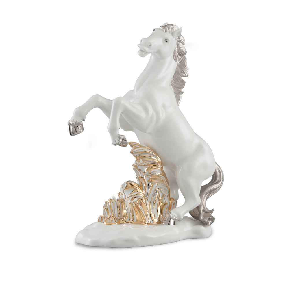 Ngựa Chiến Thắng	- Tượng - Trang trí Vàng - BK