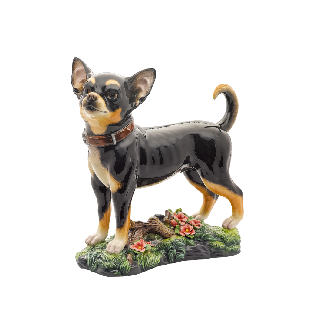 [GT] Chó Chi Hua Hua 24.5 cm - Tượng - Đen