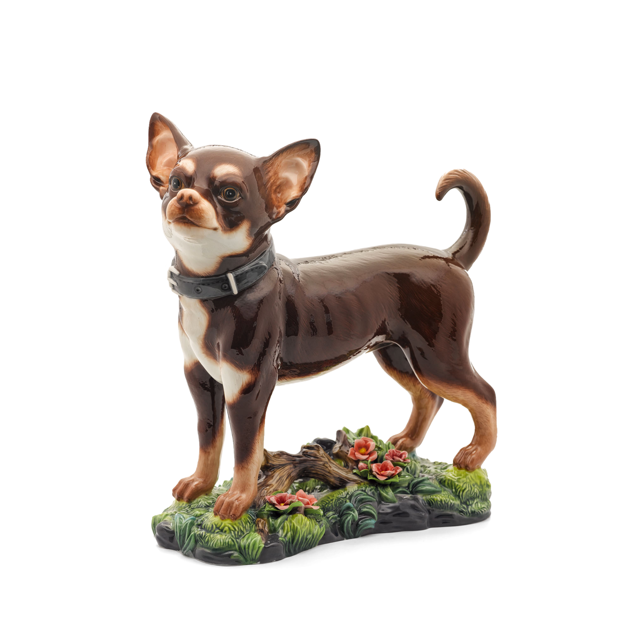 Tượng Chó Chi Hua Hua 24.5cm Nâu