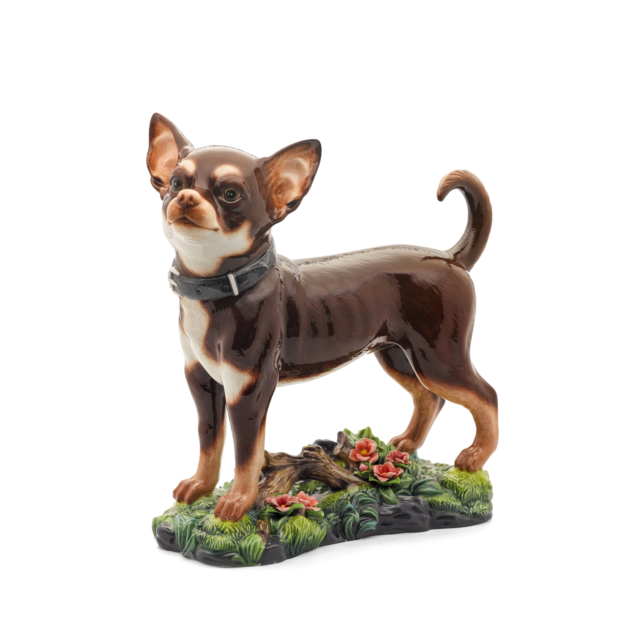 [GT] Chó Chi Hua Hua 24.5 cm - Tượng - Nâu