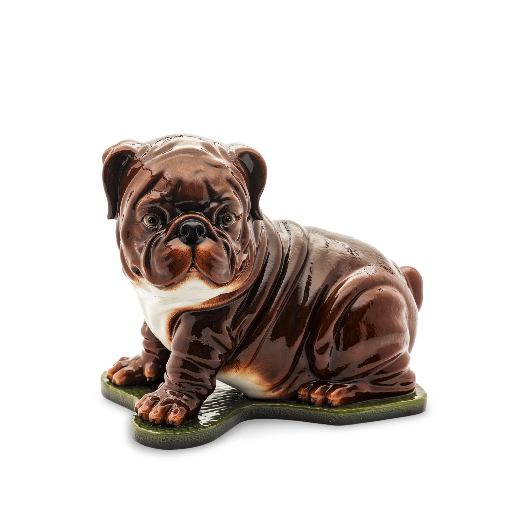 Tượng Chó Mặt Xệ 24cm Nâu