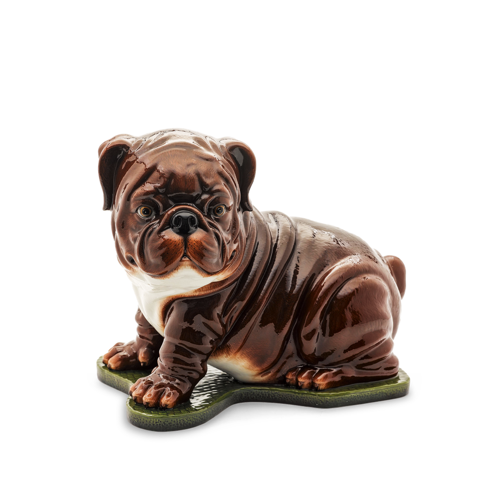 [GT] Chó mặt xệ 24 cm - Tượng - Nâu