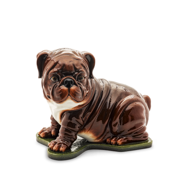 [GT] Chó mặt xệ 24 cm - Tượng - Nâu