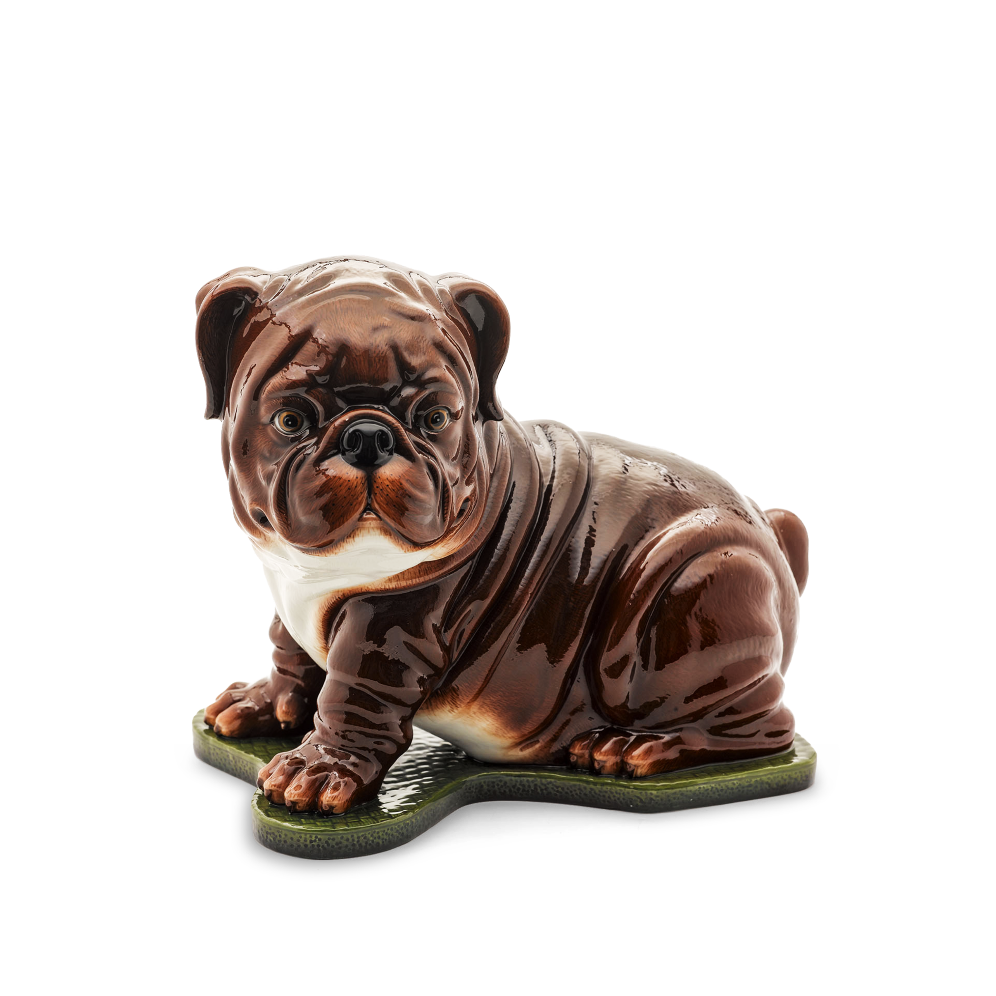 [GT] Chó mặt xệ 24 cm - Tượng - Nâu