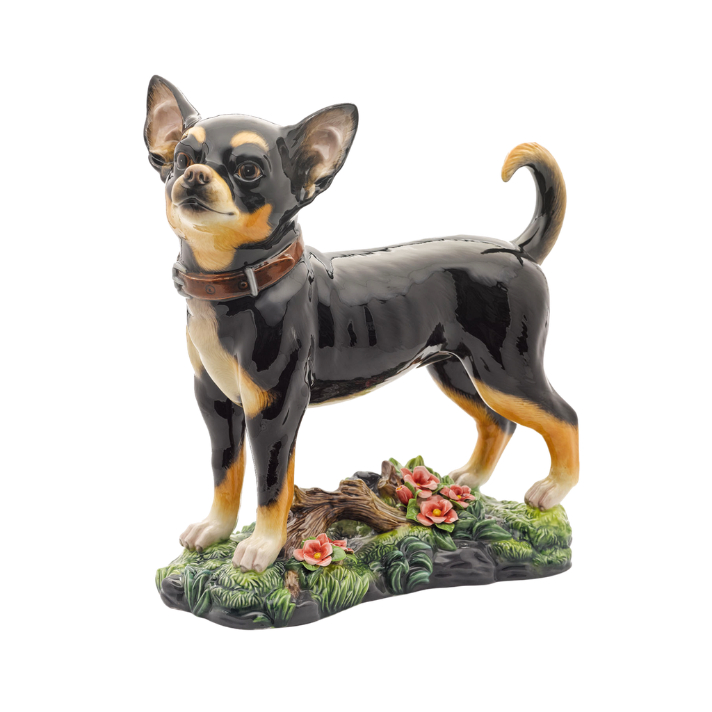 [GT] Chó Chi Hua Hua 28.5 cm - Tượng - Đen