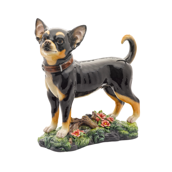 [GT] Chó Chi Hua Hua 28.5 cm - Tượng - Đen