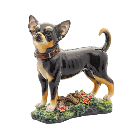  [GT] Chó Chi Hua Hua 28.5 cm - Tượng - Đen 