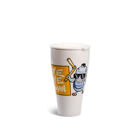  [GT] Ly sứ dưỡng sinh 0.48 L (K2) + Nắp -  Dưỡng Sinh - Bye Bye Human 