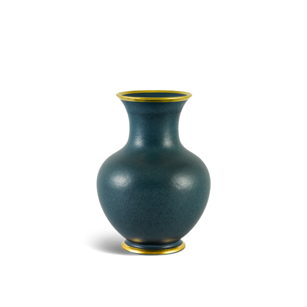 Bình hoa 22 cm (bắt vàng) - Xanh Ngọc Bích Matte - Bình Hoa