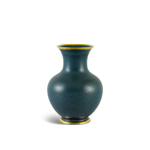  Bình hoa 22 cm (bắt vàng) - Xanh Ngọc Bích Matte - Bình Hoa 