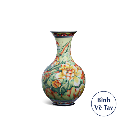  [GT] Bình hoa 36 cm - Hoa Sen 