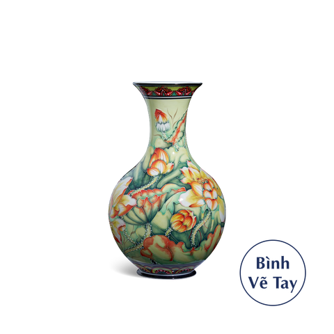  [GT] Bình hoa 36 cm - Hoa Sen 