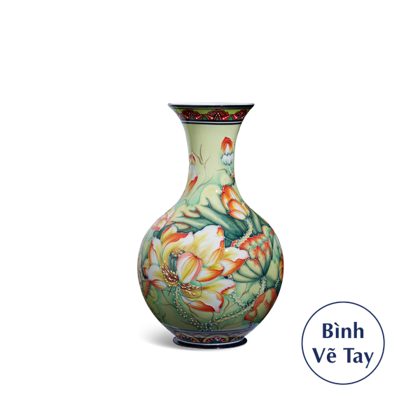 [GT] Bình hoa 36 cm - Hoa Sen