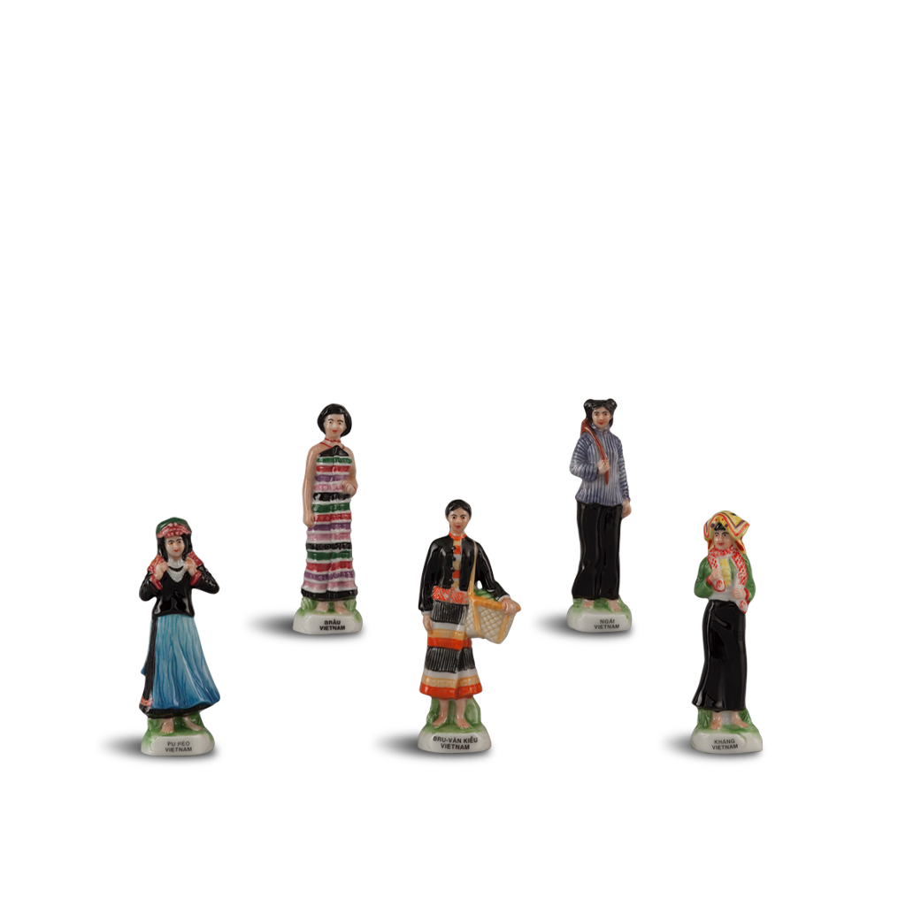 [GT] Sắc tộc 5 cm (bộ 09 - 5 hình) - Minh Long - Lưu Niệm